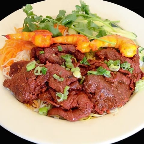 Charbroiled Meat & Shrimp Vermicelli.