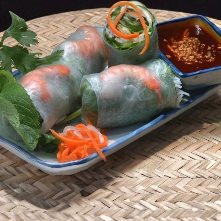 Shrimp & Pork Spring Rolls.