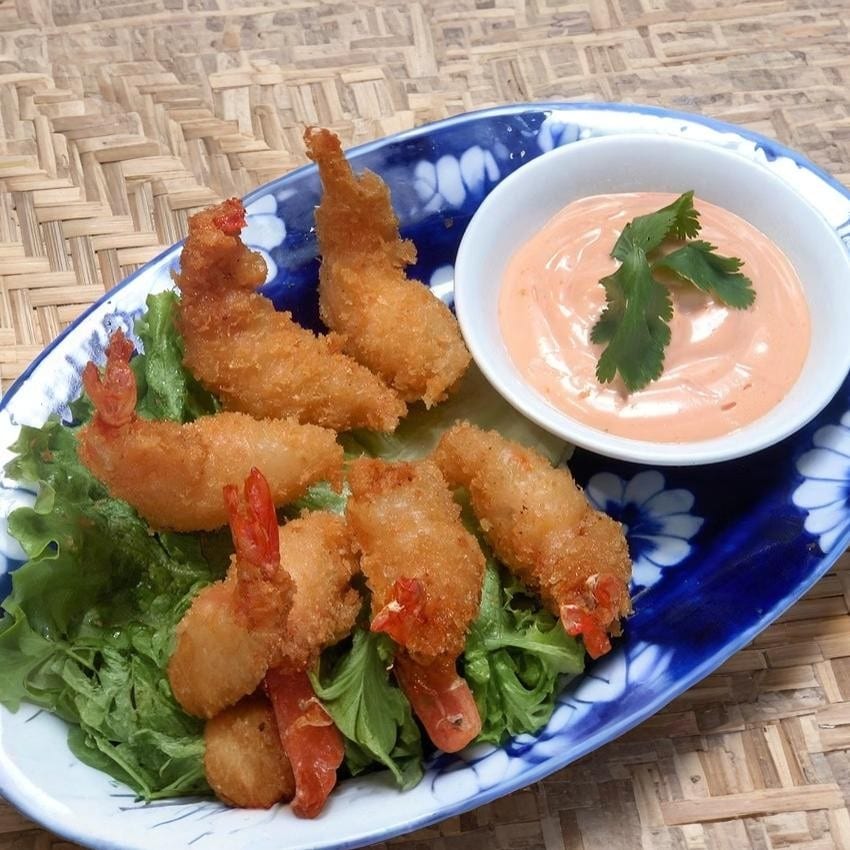 Crispy Golden Shrimps.