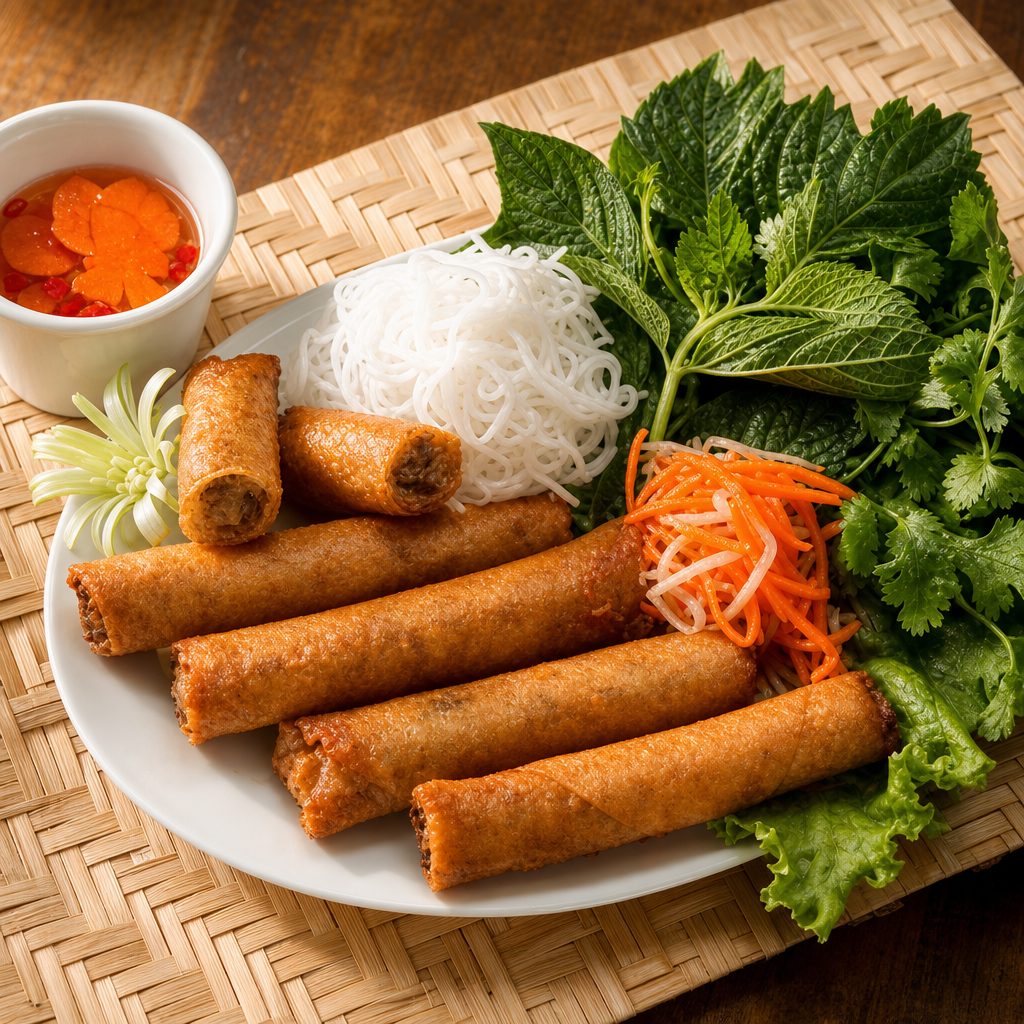 Crispy Vietnamese Eggrolls.
