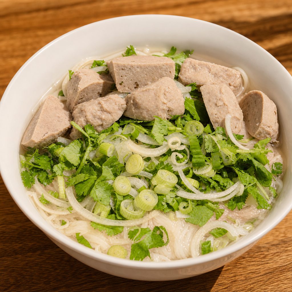 Pho with Meatballs.