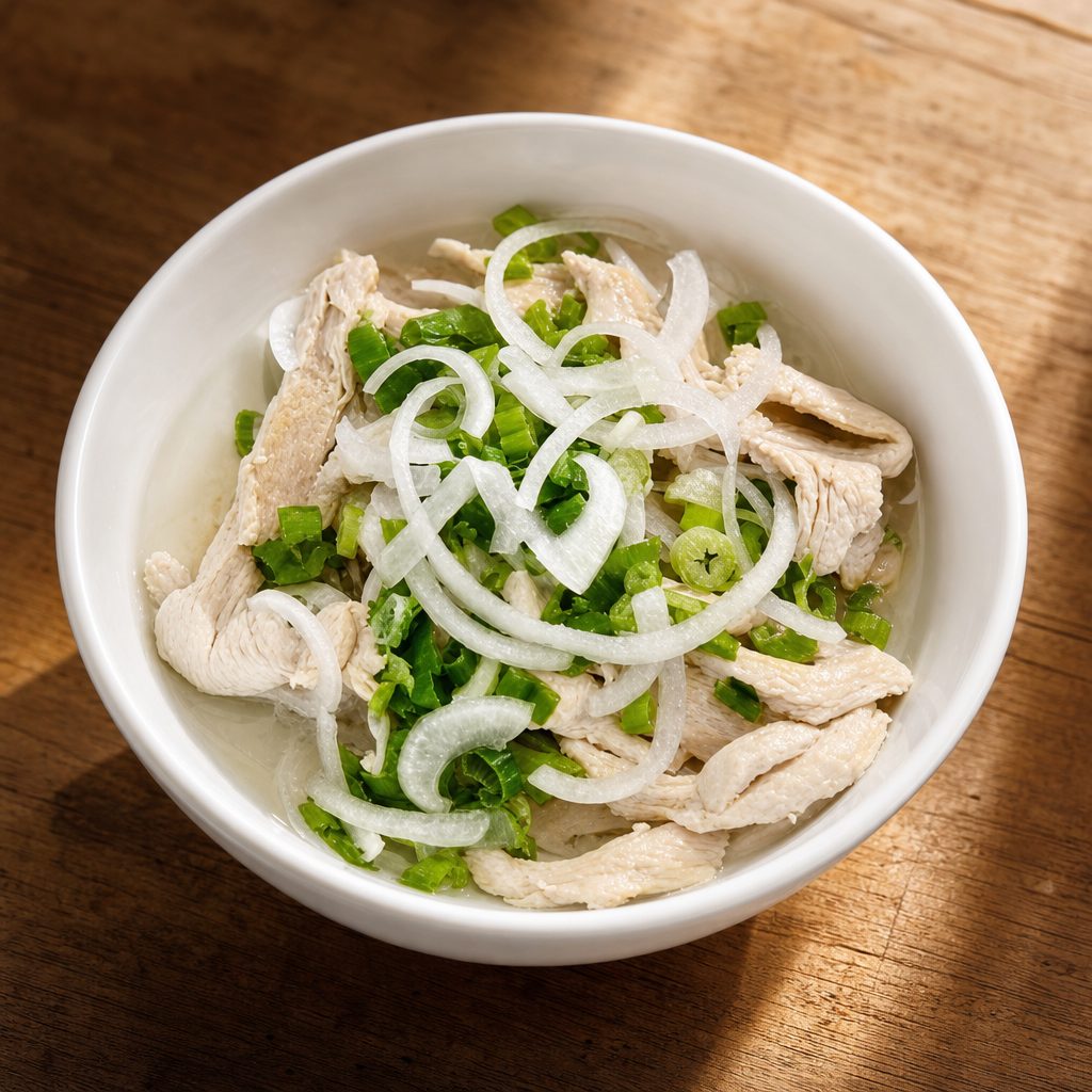 Pho with Steamed Chicken.