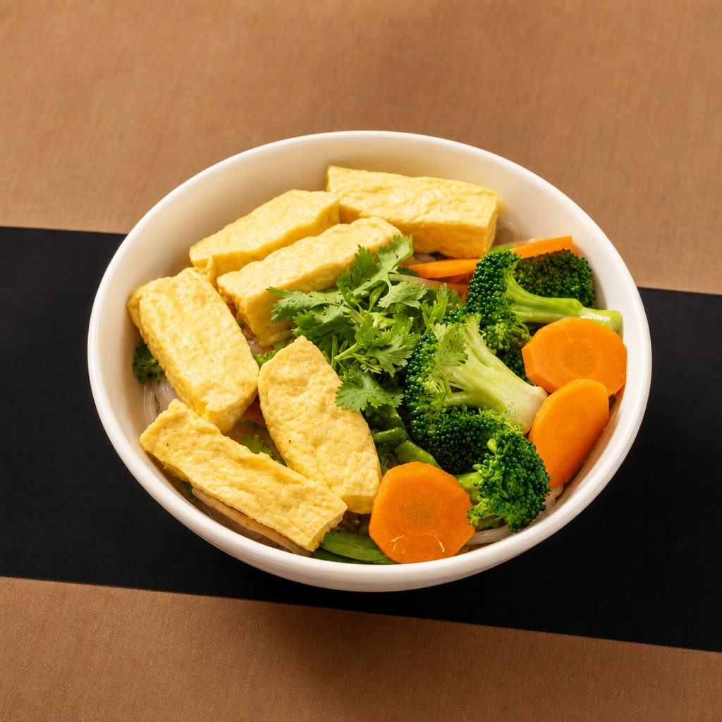 Pho with Tofu & Broccoli.