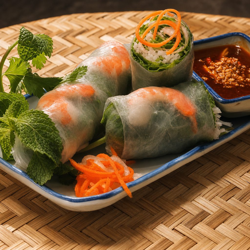 Shrimp & Pork Spring Rolls.